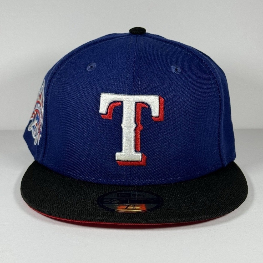 New Era 59FIFTY Texas Rangers 1995 All Star Game Hat 7 3/8 Dark Royal Blue Black